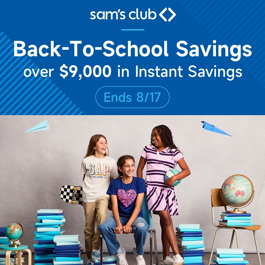 Sam's Club Back to School Savings