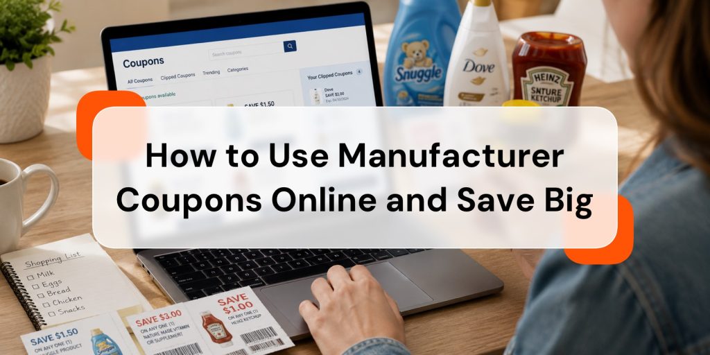 how to use manufacturer coupons online