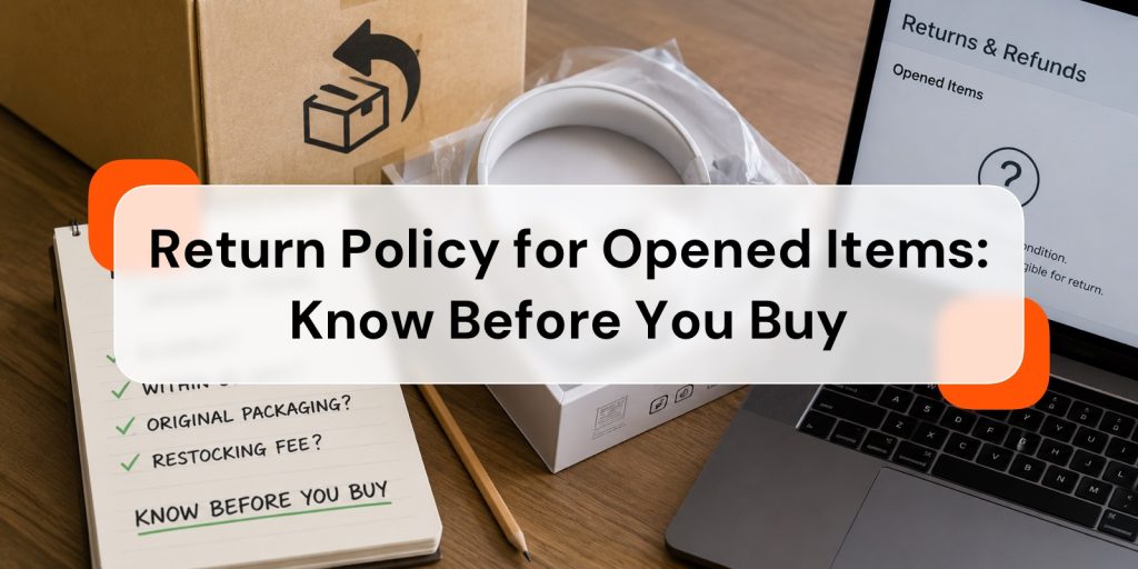 return policy for opened items