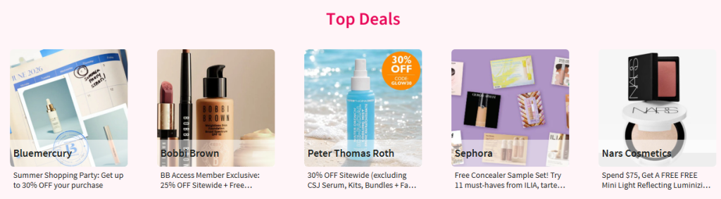 Beauty Event Top Deals